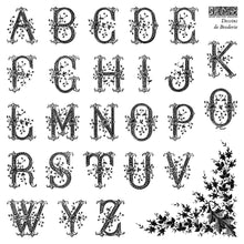 Load image into Gallery viewer, Dessins de Broderie Labels IOD Stamp Set