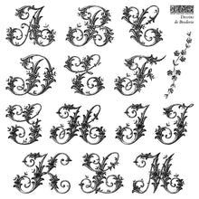 Load image into Gallery viewer, Dessins de Broderie Labels IOD Stamp Set