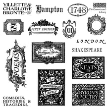 Load image into Gallery viewer, The Connoisseur's Library IOD Stamp Set