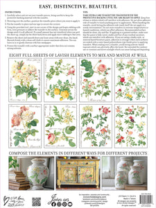 Rose Botanical IOD Transfer
