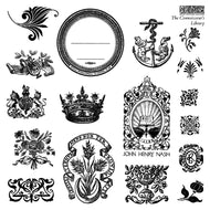The Connoisseur's Library IOD Stamp Set
