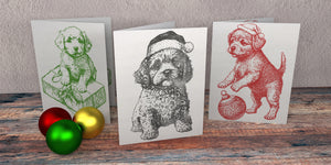Christmas Pups  IOD Stamp, Limited Edition