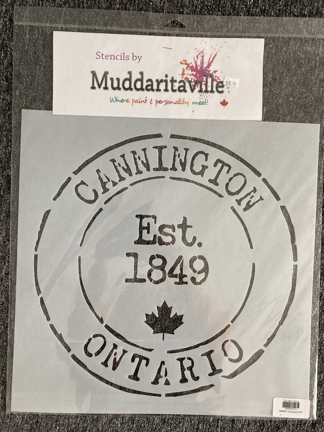 Cannington Postage Stamp Stencil